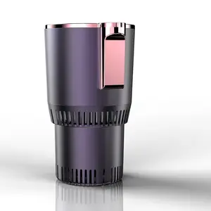 2 In-1 Smart Cup Mug Holder Tumbler Cooling Beverage Cans 12V Car Heating Cooling Cup Warmer Cooler