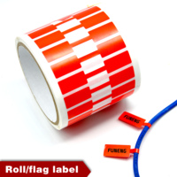 Étiquettes de câble imprimables A4 en gros d'usine, autocollants de câble réseau vierge de couleur