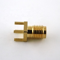 Conector Coaxial RF de 12.4GHz, Resistente al Agua, Altamente Recomendado, Conector SMA Hembra para Montaje en PCB