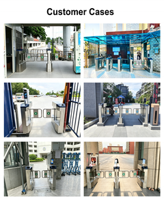 Portillon tournant de contrôle d'accès d'usine entièrement automatique bidirectionnel en acier inoxydable pour bureau, salle de sport, école - Product Image 4