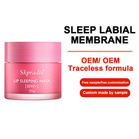 Masque de Nuit Hydratant pour les Lèvres Vegan Logo Personnalisé Minéral Naturel Nourrissant Maquillage Coréen Baume à Lèvres pour Femme