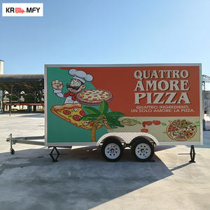 Remorque de cuisine mobile entièrement équipée pour hot-dogs, hamburgers, pizzas, certifiée DOT VIN CE, idéale pour les camions de restauration rapide. - Product Image 2