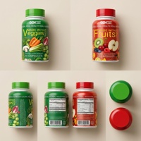 OEM Vegan Fruit & Groente Capsules voor Volwassenen met Natuurlijke Voedingsvezels, 90 Capsules/Fles, 3 Capsules per Dag voor Verbeterde Immuniteit
