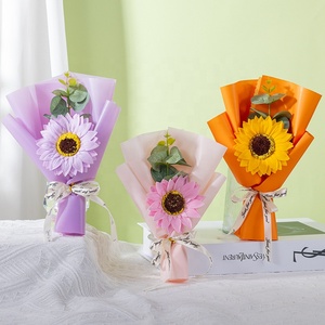 TC, venta al por mayor, Mini flores secas, plantas, ramos, decoración de boda, San Valentín, regalo del Día de la madre, jabón Artificial, ramo de girasol - Product Image 1