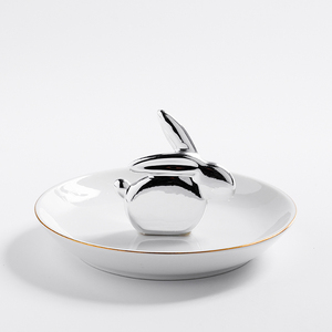 세라믹 악세사리 접시 동물 디자인 맞춤형 디스플레이 또는 스토리지 세라믹 맞춤 보석 접시 - Product Image 5