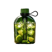 Bouteille d'eau Tritan avec bouchon à boire directement, grande capacité, lavable en machine, portable, idéale pour la randonnée