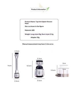 Moderna Estensione <span class=keywords><strong>Flessibile</strong></span> per Rubinetto in Acciaio Inox, Durevole, per Cucina Domestica, Risparmio Idrico - Product Image 4