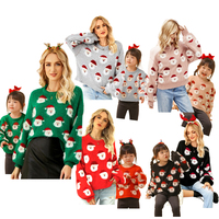 Pull tricoté chaud et décontracté pour femme, idéal pour les fêtes et Noël, vente en gros