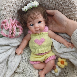 Muñeca Bebé <span class=keywords><strong>Reborn</strong></span> de Silicona de 30 cm, Muñeca Bettie Realista, Piel Suave al Tacto, Cabello Injertado a Mano, Muñecas <span class=keywords><strong>Reborn</strong></span> - Product Image 1