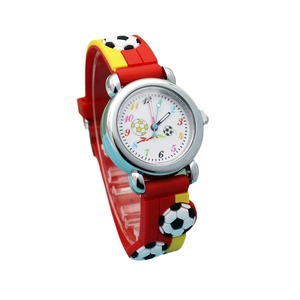 Orologio Ecologico <span class=keywords><strong>per</strong></span> <span class=keywords><strong>Bambini</strong></span> con Motivo Calcistico, Quadrante in Acrilico da 16mm, Movimento al Quarzo di Hangzhou, <span class=keywords><strong>per</strong></span> Ragazzi e Ragazze - Product Image 5