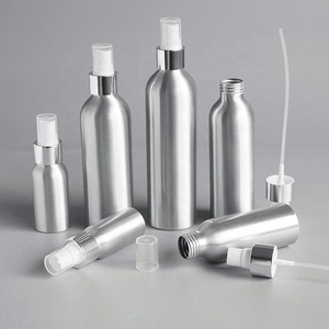 Aluminum 50ml 100ml 150ml Refillable <b>Mist</b> Spray <b>Bottle</b> 250ml Aluminium <b>Bottle</b> with Metal Silver Screw Cap - Product Image 6