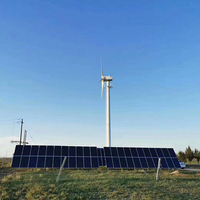 Composant de système de production d'énergie hybride éolien-solaire, module photovoltaïque monocristallin demi-cellule 440W 450W 460W, panneau solaire photovoltaïque