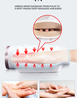 2000mAh Batterie au Lithium 3 Intensité Soulagement de la Douleur Main Masseur Air Compression Palm Fingers pour Officier