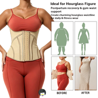 Faja Corsé Reductora de Cintura para Mujer, de Látex, con Soporte de Busto, Espalda en U, Moldeadora de Abdomen y Cintura Alta, para un Vientre Plano y Adelgazante