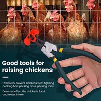 Lunettes anti-picage sans aiguille pour poulets, avec pinces de pose, pour volailles et faisans