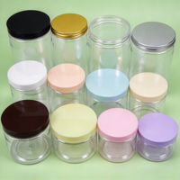 Bocaux de conservation alimentaire en PET à visser avec emballage en bouteilles de plastique transparentes, pour confitures de fruits et pâtisseries
