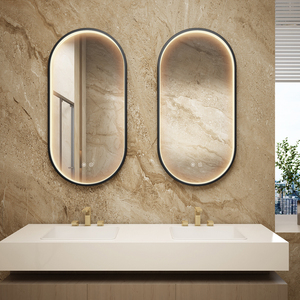 <b>Led</b> Bathroom <b>Mirror</b> Defogger Oval Bathroom <b>Led</b> <b>Mirror</b> With <b>Light</b> - Product Image 2