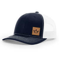 Casquette Trucker 6 Panneaux Personnalisée Haute Qualité avec Dos en Maille et Logo Patch en Cuir Vintage – Vente en Gros de Casquettes de Baseball Gorras