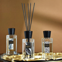 Diffuseur de parfum en verre 120 ml avec bâtonnets en fibre écologiques, coffret cadeau, parfum d'ambiance, aromathérapie, parfum d'intérieur, vente en gros