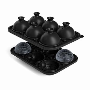 Nouveauté plateau à boules <span class=keywords><strong>de</strong></span> glace en forme d'étoile 3D avec couvercle <span class=keywords><strong>Whisky</strong></span> sans BPA grand moule à boules <span class=keywords><strong>de</strong></span> glace en silicone à 6 cavités avec entonnoir - Product Image 5