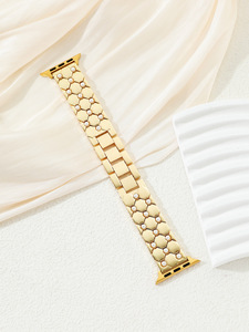 Bracelet en métal perlé de luxe Upro pour iWatch 11 10 9 8 SE, bracelet fin de type bijou pour Apple Watch femme 40 41 44 45 46 mm - Product Image 5