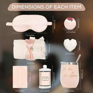 TCLuxuryリラクゼーションギフトセットタンブラー奨励バスケットボックスキャンドルバスセットボックス - Product Image 4