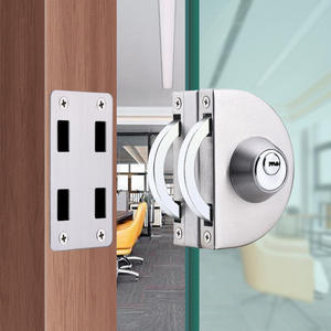 Cerradura de Puerta Corredera de Acero Inoxidable de Una o Dos Puertas con Cerrojo de Piso, Sistema de Cierre Centralizado sin Perforaciones - Product Image 4