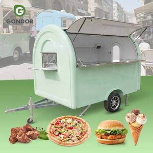 Carrito para perritos calientes, camión de comida, remolque de cocina para comidas rápidas con parrilla de gas de cocina completa y freidora - Product Image 1