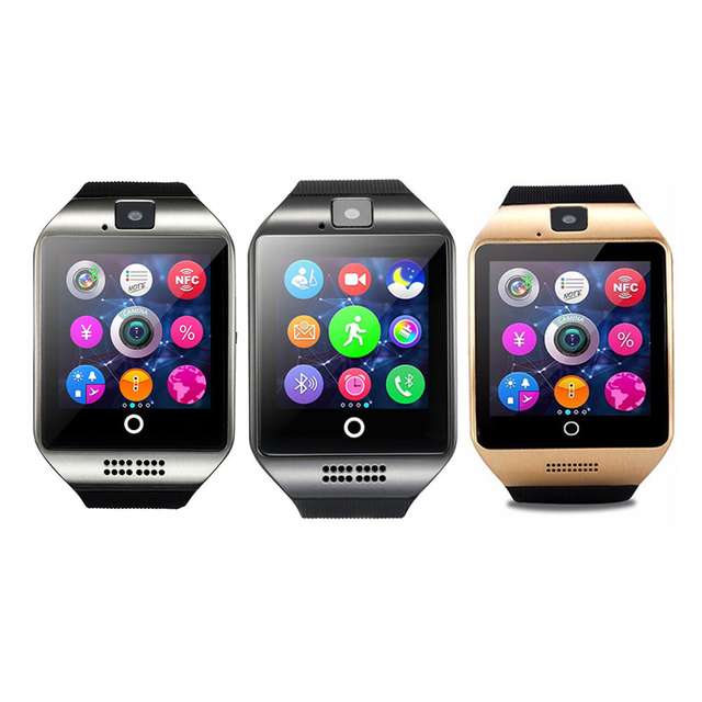 Hot Big Screen SIM Card Q18 Smart Watch GSM Mobile Phone Smart Watch Phone Support Memory Card With Camera With Sim Card