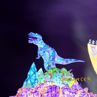 Lanternes d'animaux d'art d'océan lanternes de dinosaure de nouvel an avec lumières