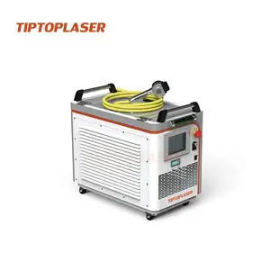 Automated 300w pulse fiber laser water cooler cleaning machine for rust cleaning on metal surface