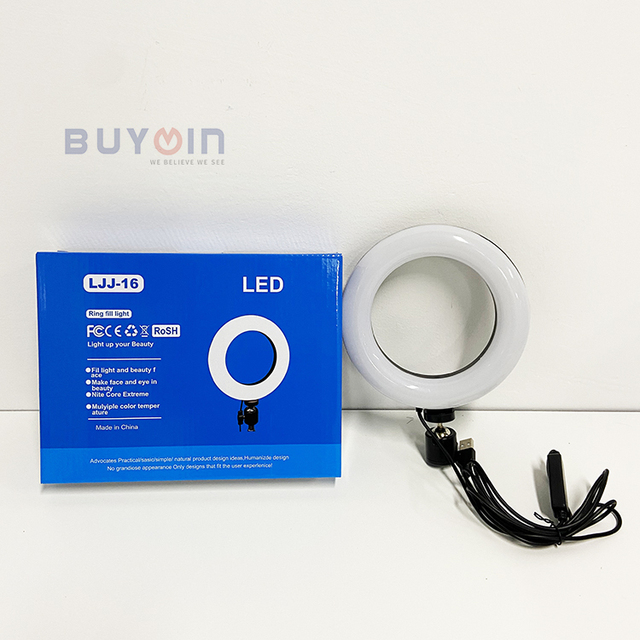 Led Ring Light Manufacture 16cm Ring Light with Tripod Stand for Live Streaming Dimmable Led 6inch Laptop Ring Light