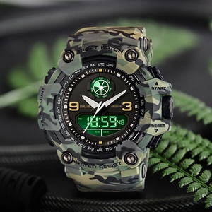 Reloj Electrónico para Hombre, Analógico y Digital, Resistente al Agua 5ATM, Reloj Deportivo de Lujo, Alarma, Cronógrafo, Pantalla LED - Product Image 2