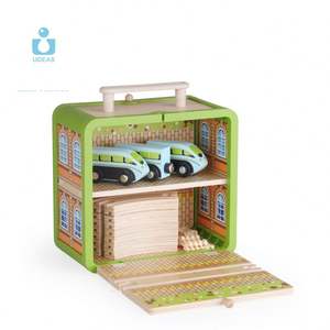 UDEAS Boîte de rangement ferroviaire <span class=keywords><strong>classique</strong></span> en bois assemblée avec fente pour bricolage - Product Image 4