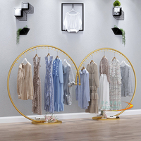 Présentoir de magasin de vêtements en forme de C présentoir de vêtements pour enfants et femmes étagères de présentoir de vêtements pour boutique