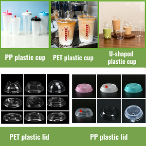 Bicchieri di Plastica PET Trasparenti Usa e Getta da 16oz con Logo Personalizzato e Coperchi per Bevande Fredde e <span class=keywords><strong>Caffè</strong></span> Ghiacciato - Product Image 2