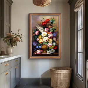 Design Vintage Tableau De Decoration Maison dipinto a mano pittura a olio stampa floreale hd Poster tela arte della parete - Product Image 5