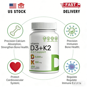 Premium Vitamine D3 K2 Formule voor Immuunregulatie en Cardiovasculaire Ondersteuning, Snelle Verzending vanuit Amerikaans Magazijn - Product Image 3