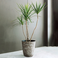 Planteur de jardin en résine, pot de plante composite en poudre de plastique, très grande taille, Recyclable à 100%, haute qualité