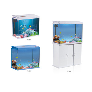 Ultra-White Custom Creative Small Eco-<strong>Fish</strong> Tank For Goldfish And Betta <strong>Fish</strong> Home Desktop <strong>Aquarium</strong> Set - Product Image 4