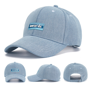 New Arrival <b>Plain</b> Trendy Patch Logo Cotton Baseball <b>Cap</b> Custom High Quality Sports <b>Cap</b> for Women Men - Product Image 2