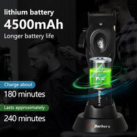 IPRO 8800RPM Máquina de Peluquería para Barberos con Cuchilla DLC Peine Magnético y Batería de 4500mAh