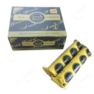 Carbón de incienso HongQiang de 35mm con agujero, venta al por mayor, paquete de cliente, Cachimba de combustión rápida, <span class=keywords><strong>POLO</strong></span> redondo, carbón mágico - Product Image 1