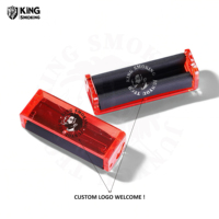 Machine à rouler les cigarettes en plastique personnalisée avec logo, 110 mm x 78 mm, qualité supérieure, manuelle, pour tabac