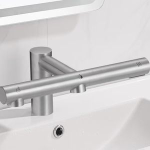 Rubinetto per Lavabo Bagno <span class=keywords><strong>con</strong></span> Dispenser Automatico di Sapone a 3 Funzioni e Asciugatura Senza Contatto, Design Moderno 2026 - Product Image 3