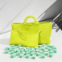 Sac en néoprène tissé sur mesure de grande taille pour les tuiles de mahjong, sac de voyage 2 en 1 pour la plage, sac à bandoulière décontracté, sac de rangement pour les tuiles de mahjong