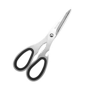 <b>Kitchen</b> <b>Scissors</b> Stainless Steel Multi Functional Home Use Straight Head Black Handle - Product Image 3