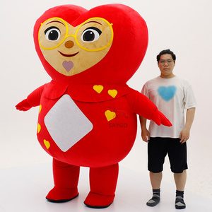 Disfraz Inflable <span class=keywords><strong>de</strong></span> Corazón Rojo Gigante Personalizado al por Mayor para Eventos y Publicidad - Product Image 2
