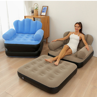 Nouveau Fauteuil Gonflable Portable 5-en-1 en PVC Floqué OEM pour la Maison et le Camping – Vente en Gros