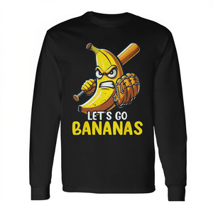 Let's Go Bananas Fruit Lover Banana Baseball T-shirt à manches longues - Product Image 2